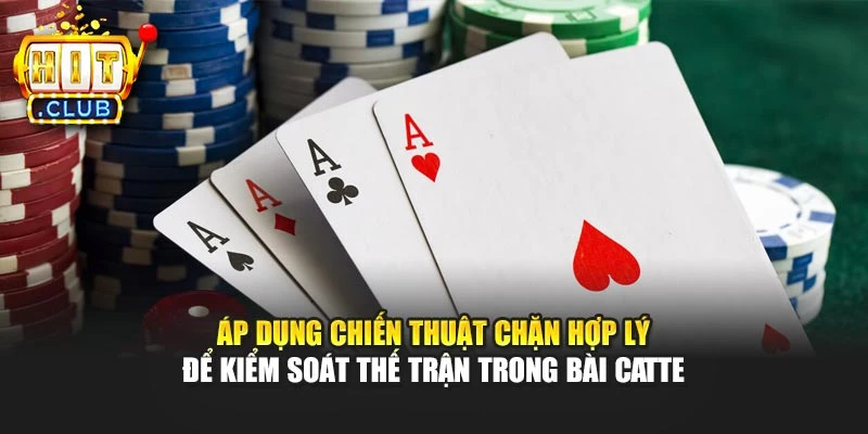 Áp dụng chiến thuật chặn hợp lý để kiểm soát thế trận trong bài Catte