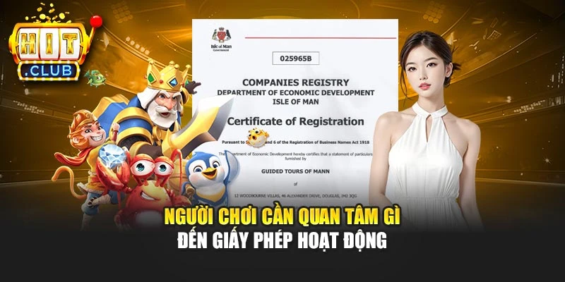 Người chơi cần quan tâm gì đến giấy phép hoạt động